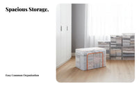 Foldable Frame Storage Box Stackable Framed Storage container dirtresistant for Dorm Room