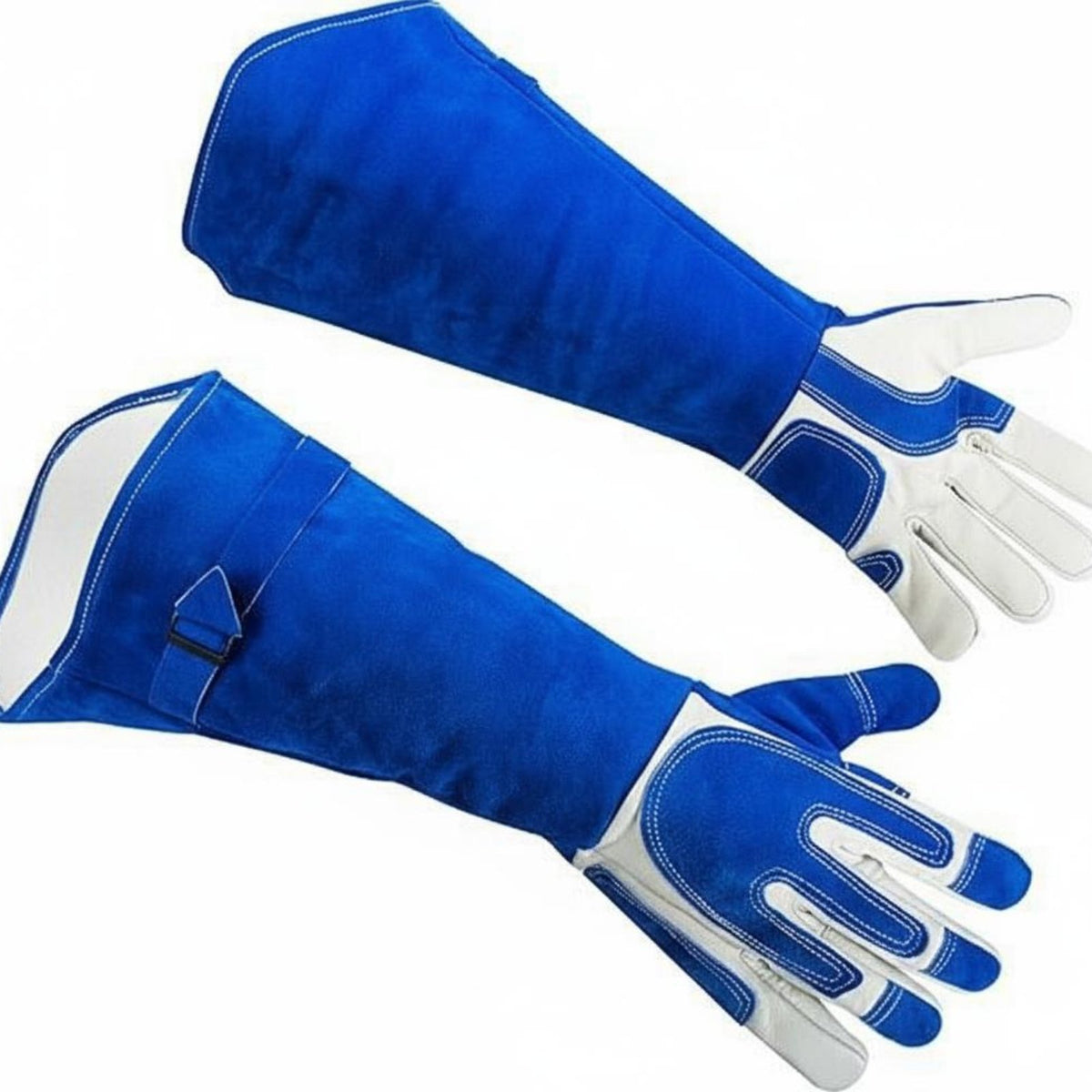 Puncture Resistant Leather Creature Training Gloves Forearm Protection Tooth-Resistant Proof Gloves Comfortable Lining Safety Gauntlets for Pet Owners, Veterinarians, Zookeepers, Gardening