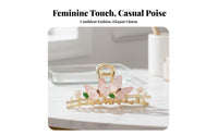 Decorative Hair Fastener Strong Hold Stylish Hair Accessory Versatile Styling Nature Inspired for Women, Parties, Formal Event S