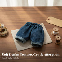 14cm Doll Clothes Cute Design Miniature Overalls and Match Outfits BJD Doll Outfit for Hobbyists, Kids, Leisure Time