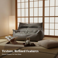 Comfortable Bean Bag Couch Modern Design Floor Sofa Plush-Feel Fabric Lounge Seating No Assembly Required for Apartment Dwellers, Young Adults, Living Room, Bedroom, studying, Gaming