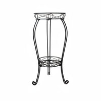 Wrought Iron Plant Rack Space-Saving Wrought Iron Plant Stand Decorative Design