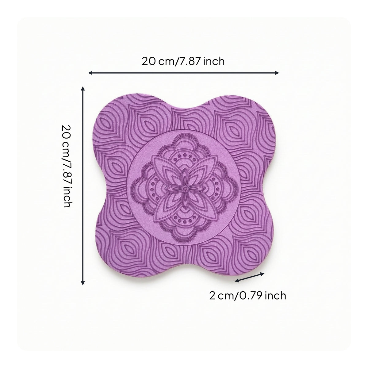 Thickened Floor Exercise Support Pad Non-Slip Exercise Knee Pad Lightweight Knee Cushion Supportive for Yogis, Floor Workouts
