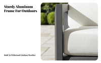 Waterresistant 4-Piece Conversation Group sunlight-resistant Outdoor Furniture Weather-Resistant patio seating group long-lasting Construction for Hotel Managers, Guesthouse Owners, Balcony, Garden, Terrace, pool area