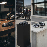 Motorcycle Engine Side Cover Protectors Stylish Radial Engine Side Covers Low Profile