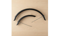 2 Pieces Mountain Bike Mudguard Matte Front Rear Mudguard Set Universal Fit Cycle Water Deflection Guard for Cyclists, Muddy Trails