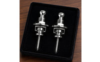 2 Pieces Strap Lock Button Iron Guitar Strap Lock Secure Locking String Instrument Accessory for Repair