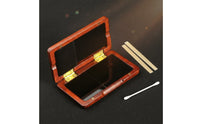 Safeguarding Wooden 2-Mouthpiece Blade Holder Long-Lasting Saxophone Mouthpiece Blade Box for Musicians