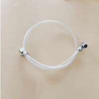 Transparent Flexible Hose with Metal Fittings Resistant to Flexible Hose Tube Tubing Long-Lasting for Mechanics