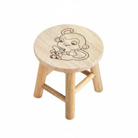 childappealing Cartoon creature Face Stool Cute Design children's Furniture polished Rounded Edges Low Seat Sturdy Construction for young children, Preschoolers, Parents, Kindergarten, Playroom, Living Room, Entryway