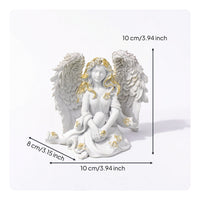 Fairy Figurine Intricate Angel Figurine Artisanal for Garden, Fantasy Lovers
