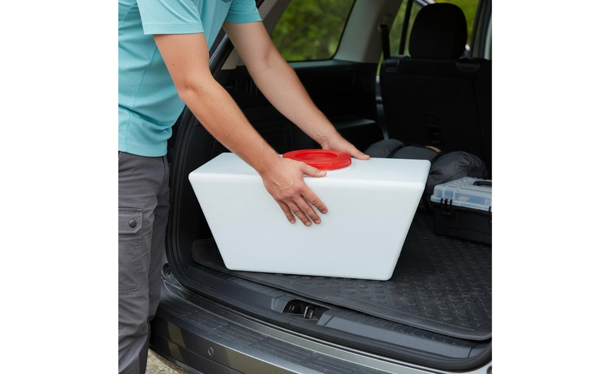 Rectangular Water Storage Tank Food Grade Flat Water Container Versatile Heavy Duty Tank for Car, Camping