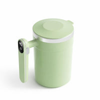 Built-in Button Display Rechargeable Stirring Cup Glossy Finish Drinkware