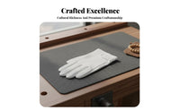 Soft & Lint-Non-Linting Wenwan Patina Gloves Breathable Deerskin Polishing Gloves Adjustable Wrist Strap for Collectors Handlers, Storage