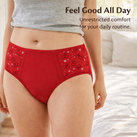Ladies Pants Multipack for Women in Breathable 95% Material, Comfortable Mid-Rise Underwear Postpartum and C Section