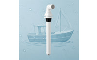 Baitwell Drain Pipe Kit Long-Lasting Boat Drain Tube with Elbow Hardware Sturdy Straight for Anglers, Fishing Boats Tanks