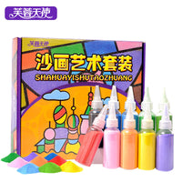 DIY Sand Art Kit for Kids, 3D Colored Sand Painting Educational Toy for Boys and Girls