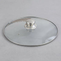 Pan Lid for Frying Pan Replacement, Tempered Glass Saucepan Lid with Stainless Steel Handle, Universal Fit Pot Lid and Wok Lid