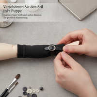 BJD Doll Leg Warmers with Straps for 30-60cm Dolls