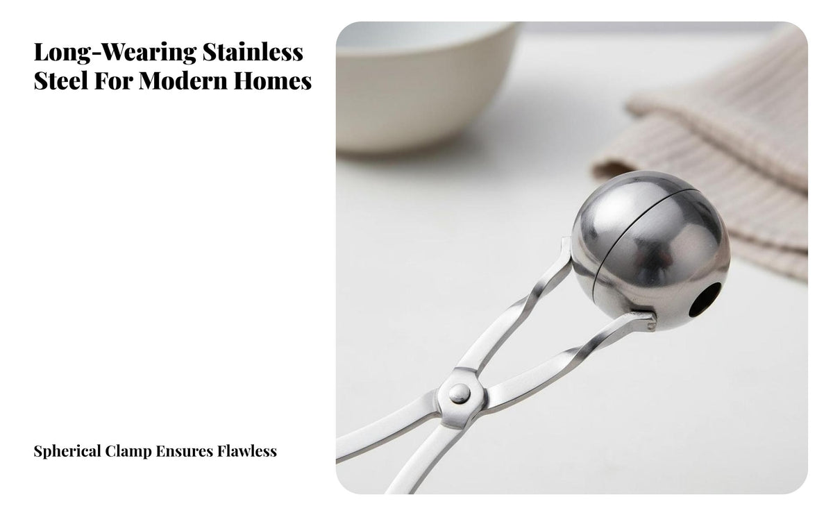 Stainless Steel Meatball Maker Multi-Functional Fish Ball Uniform Meatballs Manual Meatball Press for Home Cooks, Parents, Meal Prep, Parties