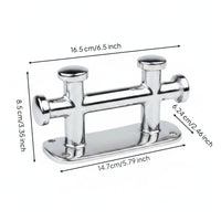 Double Cross Bollard Cross Mooring Cleat Heavy Duty Stainless Steel Dock Bollard for Marina