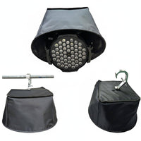 Long-Lasting Waterproof PAR Light Cover Efficient Drainage Waterproof Par Cover Simple Setup Outdoor Stage Light Rain Guard High Temperature Resistant for Concerts, Events
