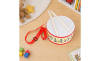Children's Drum with Mallet and Carrying Strap Double-Sided Drum with Shoulder Strap Small Percussion Instrument for Kids, Beginners, Classroom, Home