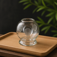 Glass Cupping Therapy Set, Clear Cylindrical Cups for Traditional Chinese Medicine, Fire Cupping for Recovery
