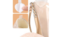 Detachable Shoe Straps with Buckle Rhinestone-Set Shoe Straps with Rhinestones Adjustable Faux-Leather for Women, Pumps