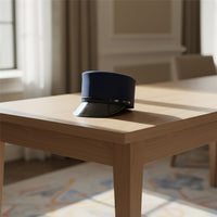 Costume Cap with Glossy Brim Tall Peaked Cap Realistic Railway Uniform Accessory for Cosplay