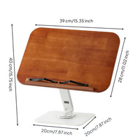 Desktop Book Stand Stable Book Stand with Adjustable Height Ergonomic Holder with Page Clips for Students, Readers, Desk, Office, Study Room