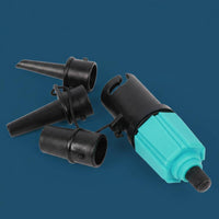 4 Pieces Inflatable Boat Adapter Valve High Strength Universal Pump Nozzle Kit for Water Sports, Outdoor