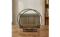 Napkin Holder with Mesh Panel Space-Saving Metal Storage Rack Minimalist Wire Shelf Stand for Countertop