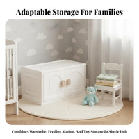 Large Capacity Multi-Compartment Organizer Multiple Compartments sectional kids' Drawer System sturdy Construction Storage Cabinet adaptable Use for Toddlers, Parents, educators, Nursery, Playroom, Classroom, Preschool