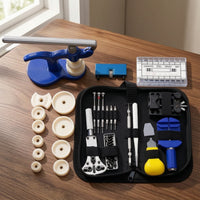 Portable Watch Repair Tool Kit with Case Organized Watch Repair Kit with Carrying Case Compact Complete for Hobbyists, Technicians, Home Maintenance, Bracelet Sizing