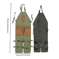 Waterproof Gardening Apron Sturdy Split-Leg Apron Heavy-Duty Flexible for Yard Work