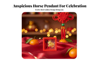 Year of the Horse Tassel Trinket Auspicious Symbol New Year Ph an Strap Wealth Horse Decoration Festive Atmosphere for Families