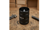 150-Grit Carbon-Fiber Tube Chamfering Tool Knurled Grip Carbon-Fiber Deburring Tool Aluminum Alloy Chamfering Trimmer Black