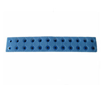 2 Pieces Molded Segment Lines Keyboard Key Strip Rectangular Conductive Rubber Strip Blue