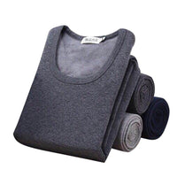 Men's Thermal Underwear Set Fleece Lined Crew Neck Long Johns