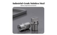 Stainless Steel Fan Nozzle Rust-Proof Stainless Steel Spray Nozzle Long-Lasting for Professionals, Cleaning, Dust Control