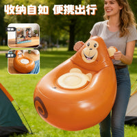 Inflatable Bean Bag Chair for Kids, Portable, PVC, 122x120cm