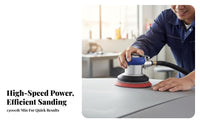 5"es air-powered Random Orbit Sander commercial-grade Grade two-wayAction Palm Sander High Speed 10000 RPM Power Tool for repair specialists, Workshop, Factory, Garage