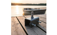 Secure Mounting Outboard Engine Bracket Heavy-Duty Boat Engine Clamp Mount Easy Installation Transom Mount Bracket for Small Boats, Kayaks, Canoes