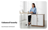 Lockable 3-Drawer Rolling document Cabinet Mobile Design 3-Drawer Rolling Cabinet UnderUnder-Desk Compatible Office Furniture effortless Gliding Drawers for Remote Workers, Students, Workspace, Study Room, Classroom