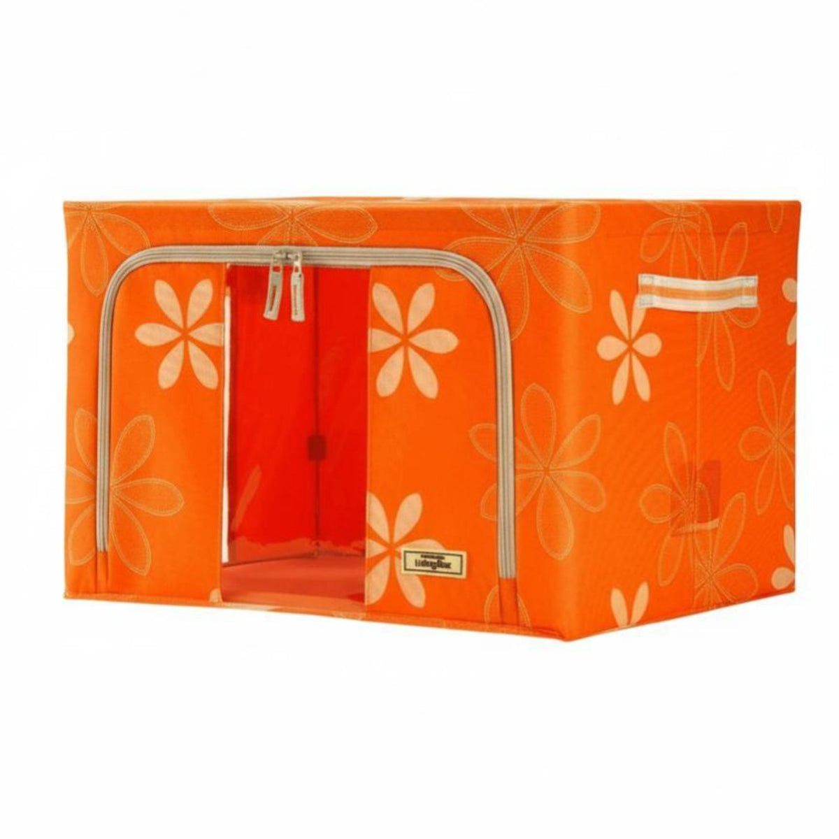 Foldable Framed textile Storage container Space Saving foldable Framed Box Sturdy Frame Stackable for Students, Homeowners, Closet, Bedroom, Under Bed, Dorm Room