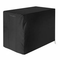 Dustproof Waterproof Dust Cover Sun Protection Outdoor Table Cover Drawstring Closure Patio Furniture Protector Windproof for Balcony, Garden