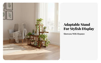 Floor-Standing Multi-Tier Plant Stand Sturdy and Long-Lasting Multi-Tier Flower Rack Space-Saving Indoor Furniture Strong Load-Bearing for Gardeners, Homeowners, Renters, Living Room, Balcony, Bedroom, Hallway