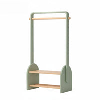 Durable Wood Construction children's Tree-Shaped Hanger Rack Floor-Standing complimentarystanding Garment Rack Nordic design aesthetic Coat Stand Multiple Pegs for Toddlers, Families, Bedroom, Playroom, Entryway, Living Room