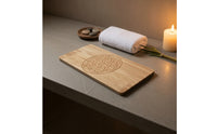 Double-Sided Wooden Acupressure Board Sturdy Board with Pyramidal Texture Minimalist Light for Yogis